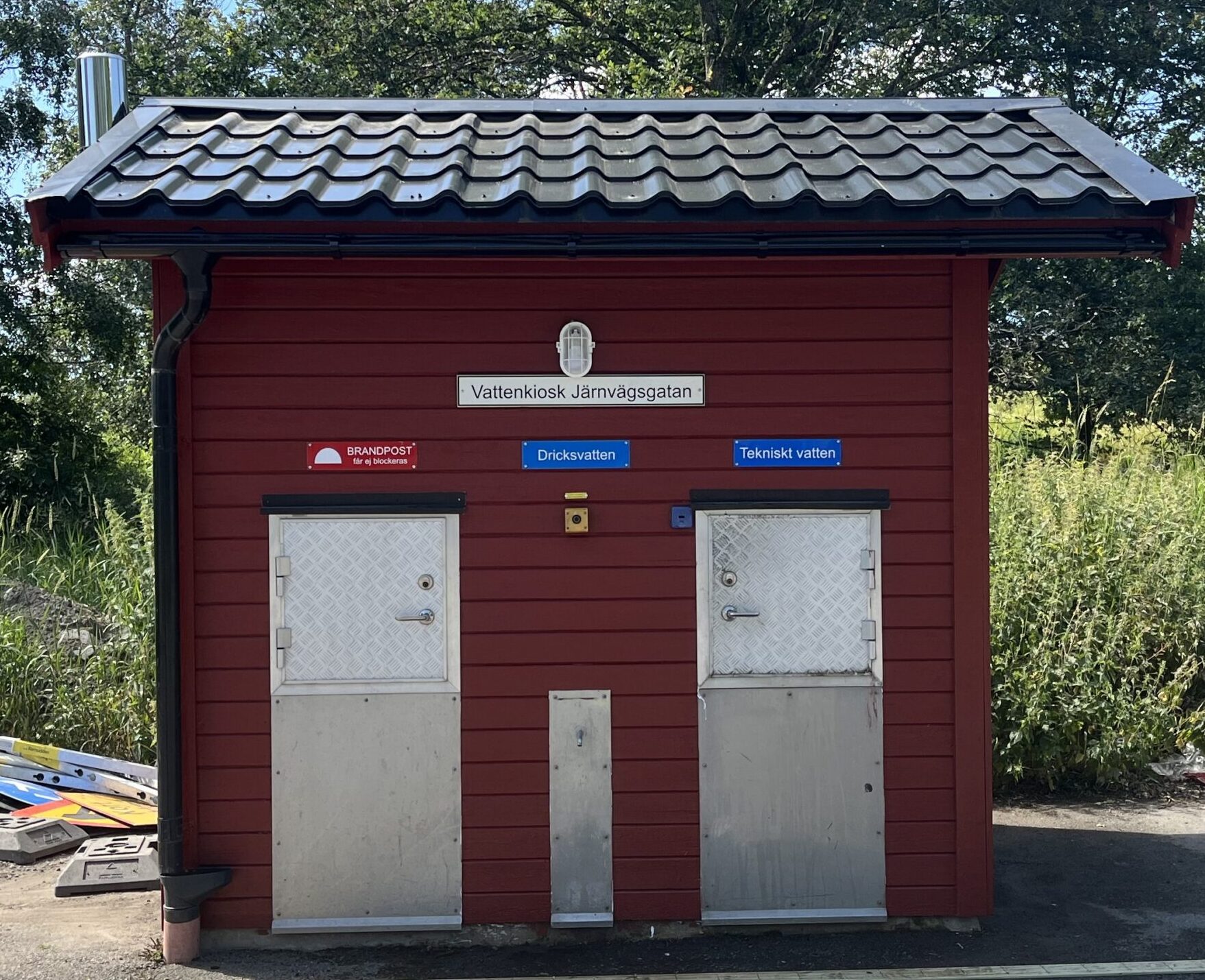 Savabs vattenkiosk där man kan få tillfälligt vatten